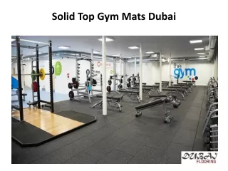 solid top gym mats dubai