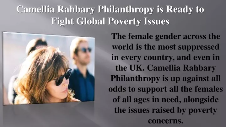 camellia rahbary philanthropy is ready to fight