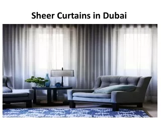 sheer curtains in dubai