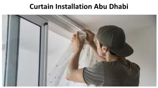 curtain installation abu dhabi