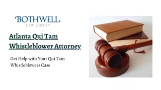 Atlanta Qui Tam Whistleblower Attorney - Bothwell Law Group