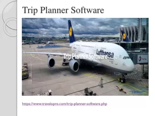 Trip Planner Software