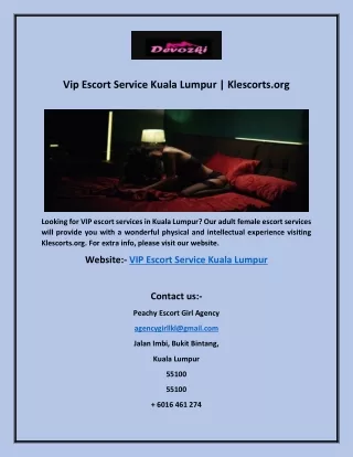 Vip Escort Service Kuala Lumpur | Klescorts.org