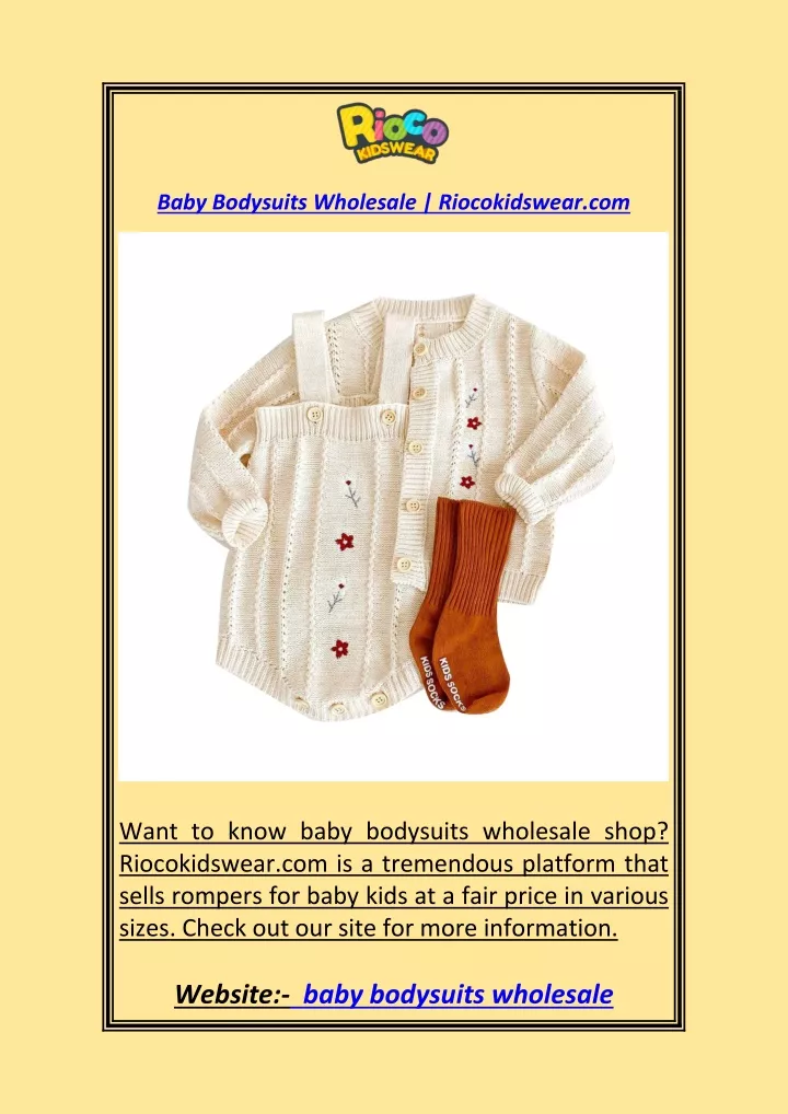 baby bodysuits wholesale riocokidswear com