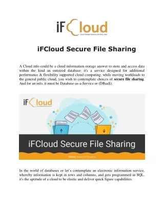 Secure file sharing