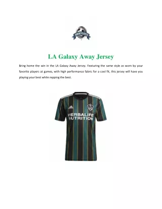 la galaxy away jersey