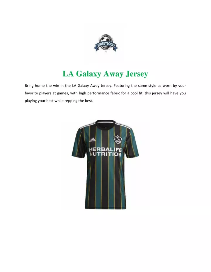 la galaxy away jersey