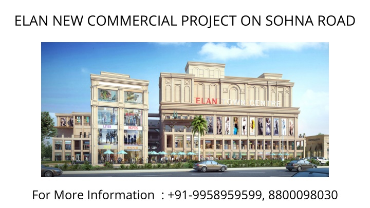 elan new commercial project on sohna road