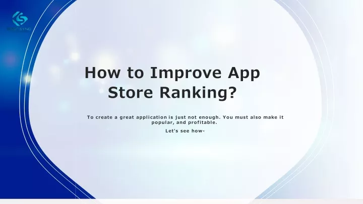 how to improve app store ranking