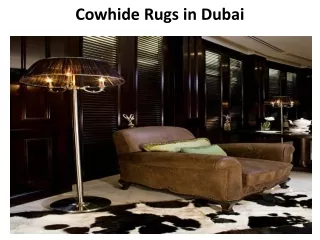 cowhide rugs in dubai