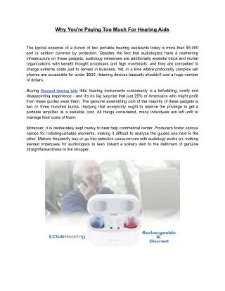 Club Hearing PDF