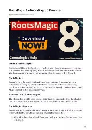 rootsmagic 8 rootsmagic 8 download