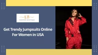 Get Trendy Jumpsuits Online For Women in USA