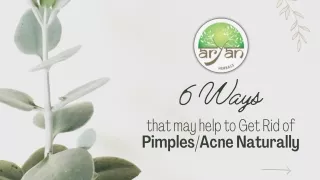 6 simple ways to get rid of pimples/acne naturally