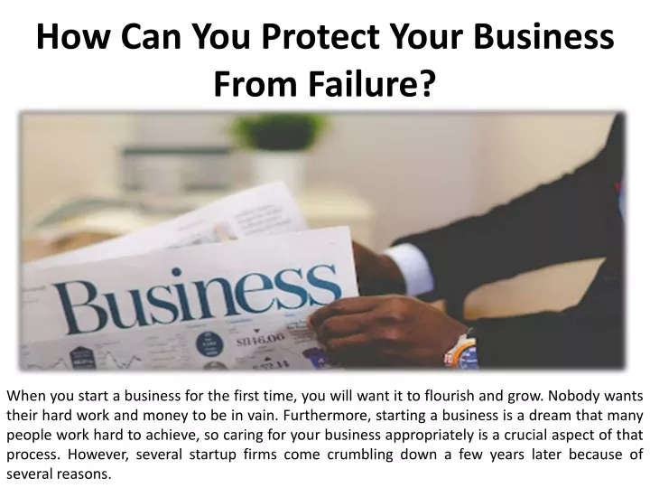 how can you protect your business from failure