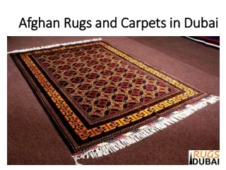 Afghan Rugs and Carpets in Dubai