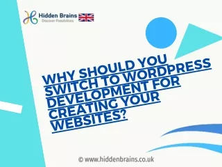 why should you development for websites