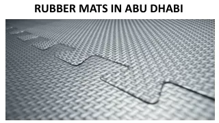 rubber mats in abu dhabi