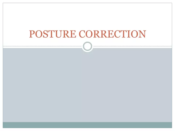 posture correction