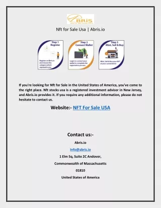 Nft for Sale Usa | Abris.io