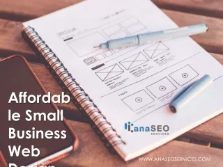 Affordable Small Business Web Design Company - www.anaseoservices.com