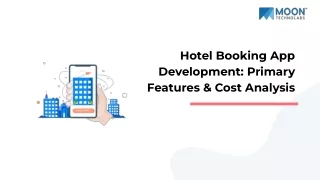 hotel booking app development primary features