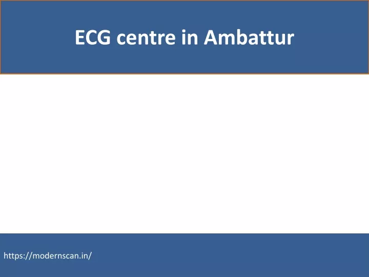 ecg centre in ambattur