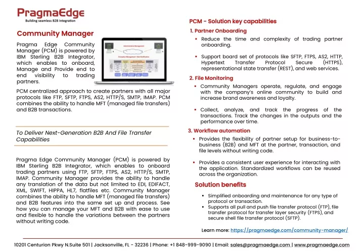 pcm pcm solution key capabilities solution