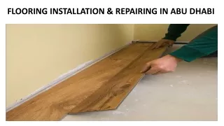 flooring installation repairing in abu dhabi