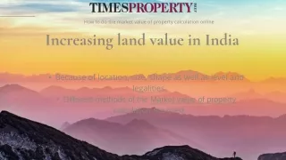 Market Value Of Property Calculation Online