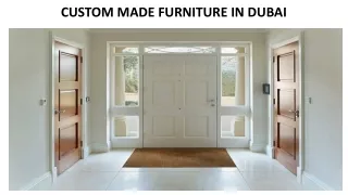 custom made furniture in dubai