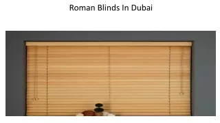 roman blinds in dubai