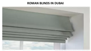 roman blinds in dubai