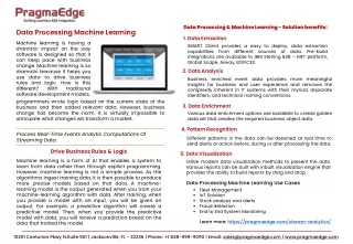 data processing machine learning solution benefits