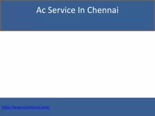 ac service in chennai
