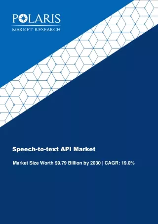 speech to text api market