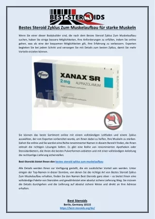 Bestes Steroid Zyklus Zum Muskelaufbau für starke Muskeln