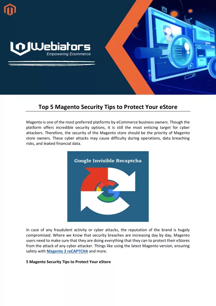 top 5 magento security tips to protect your estore