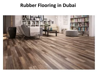 rubber flooring in dubai