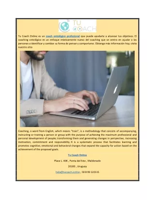 coach ontologico profesional | Tucoach.online