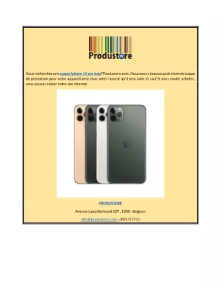 Coque Iphone 14 Pro Max | Produstore.com