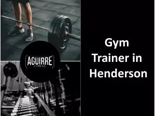 gym trainer in henderson