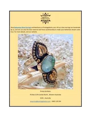Bohemian Silver Earrings | Prettygalboho.com