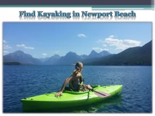 Find Kayaking in Newport Beach