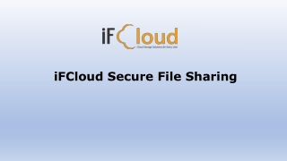 iFCloud Secure File Sharing