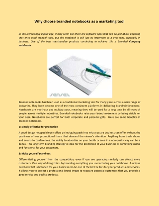 why choose branded notebooks as a marketing tool