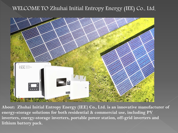 welcome to zhuhai initial entropy energy