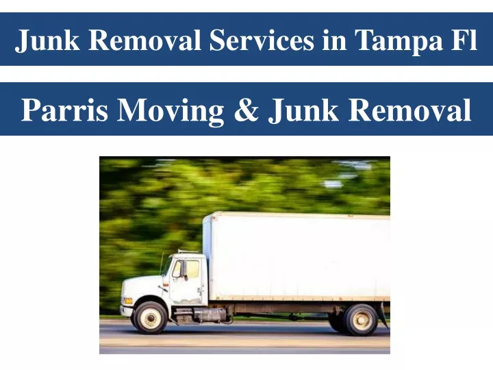 junk removal services in tampa fl