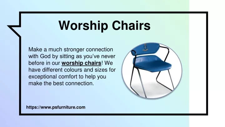 worship chairs