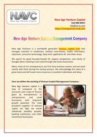 New Age Venture Capital Management Company
